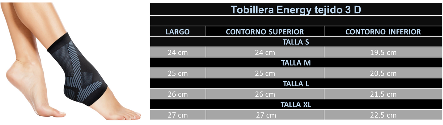 Tobillera Energy Tejido 3D